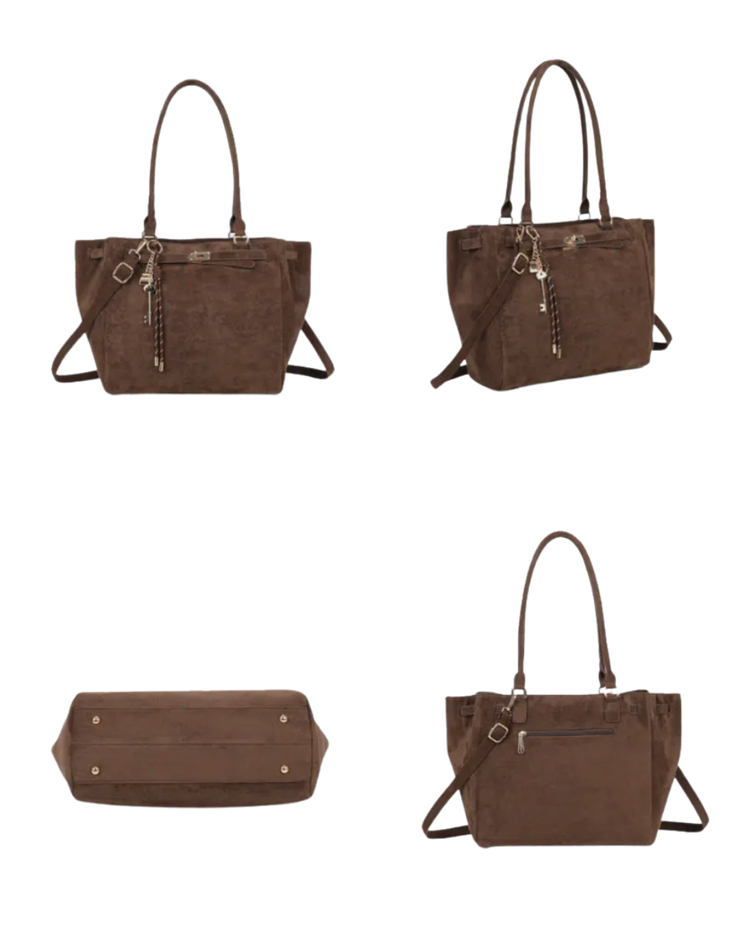 Tragetasche 'Velina' Wildlederoptik