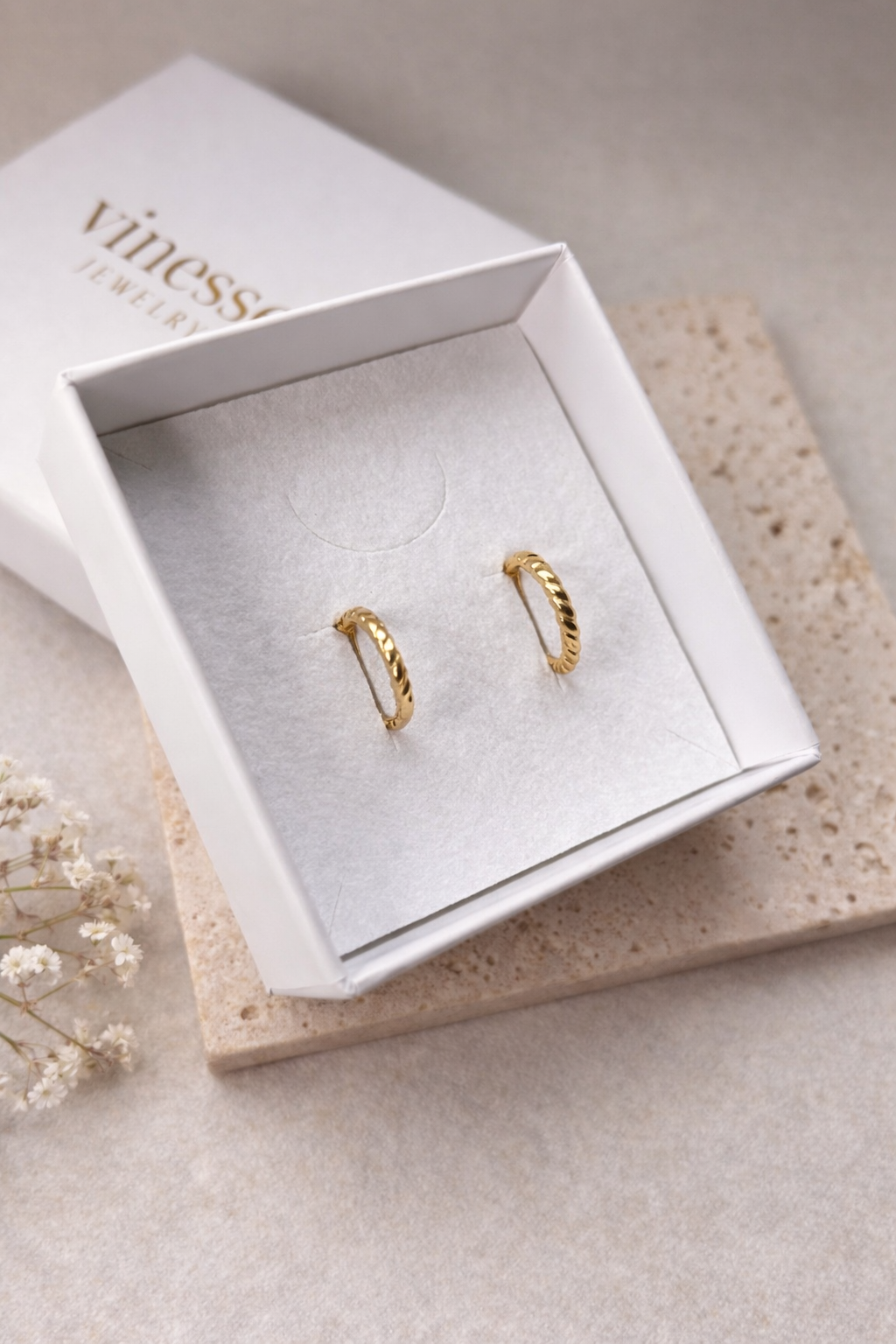 Ohrringe Twist Hoops ~Wasserfest~