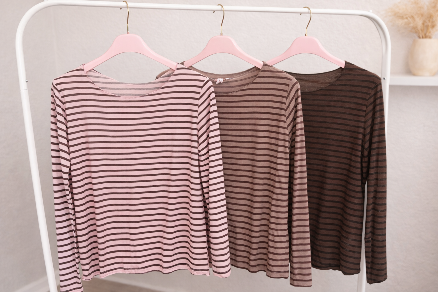 Curvy Kaschmir Mix Longsleeve gestreift
