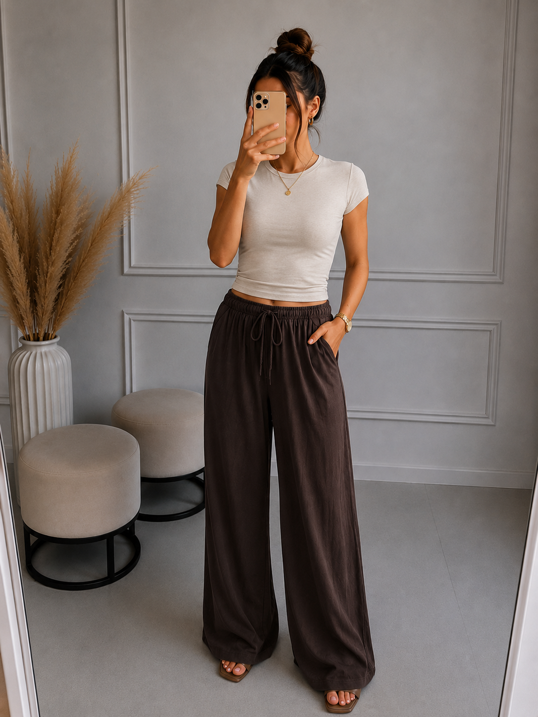 Lockere Viskose Hose