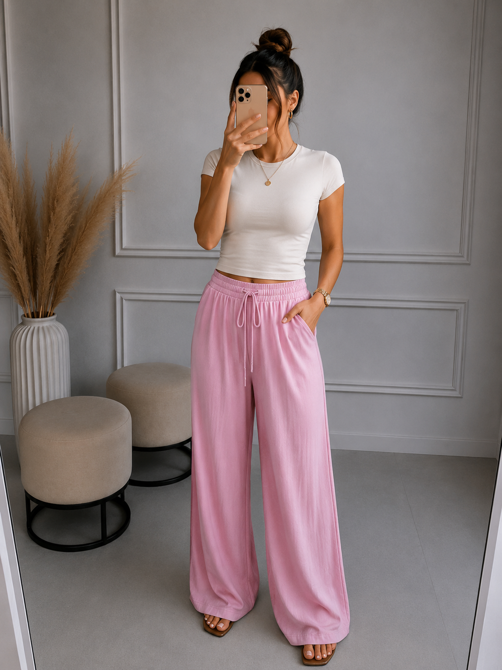 Lockere Viskose Hose