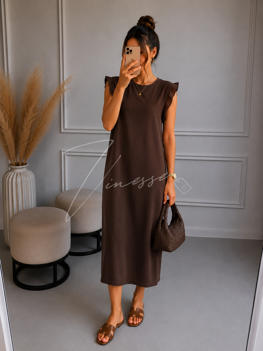 T-Shirt Kleid lang versch. Farben