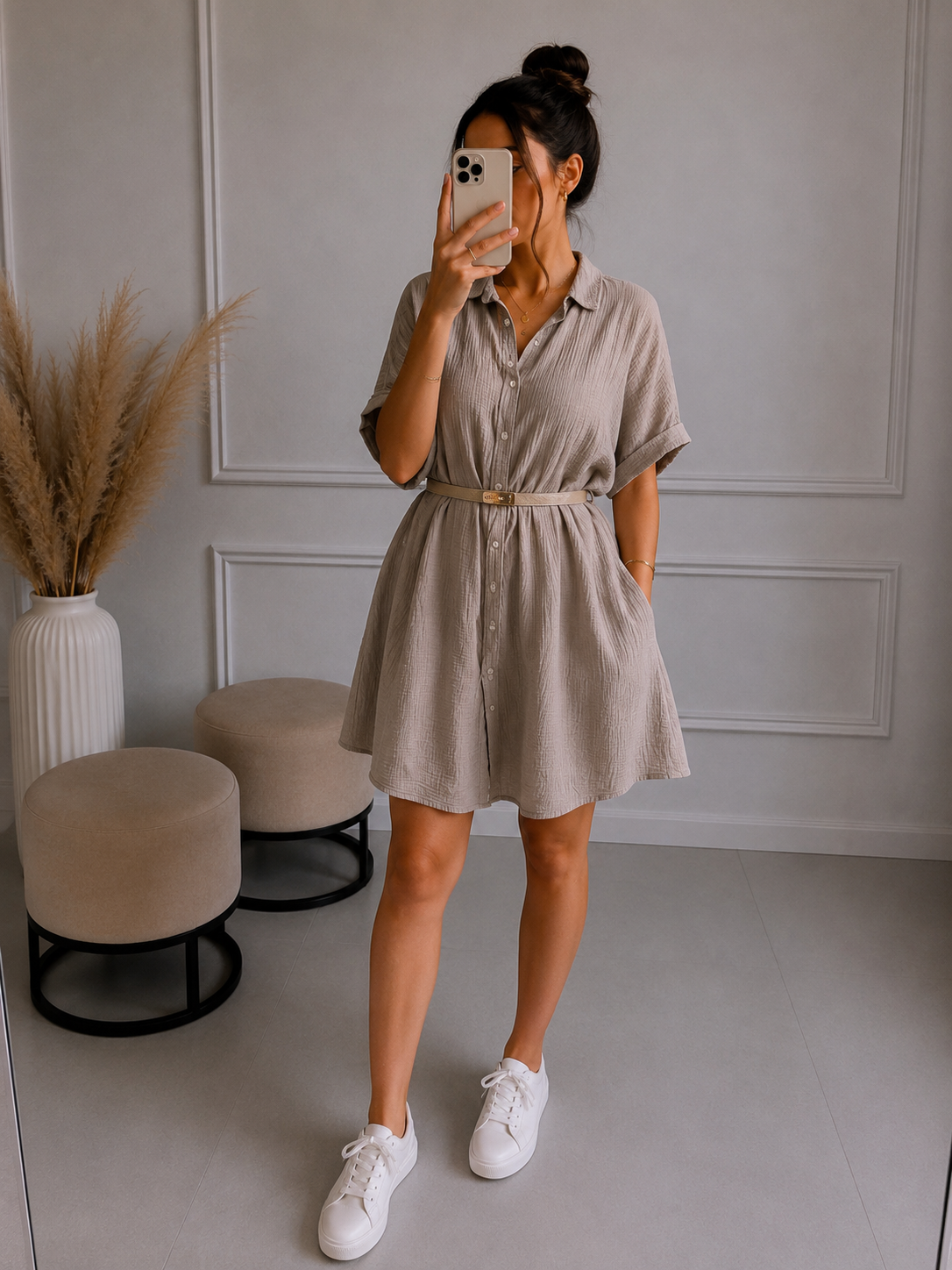 Musselin Hemdkleid