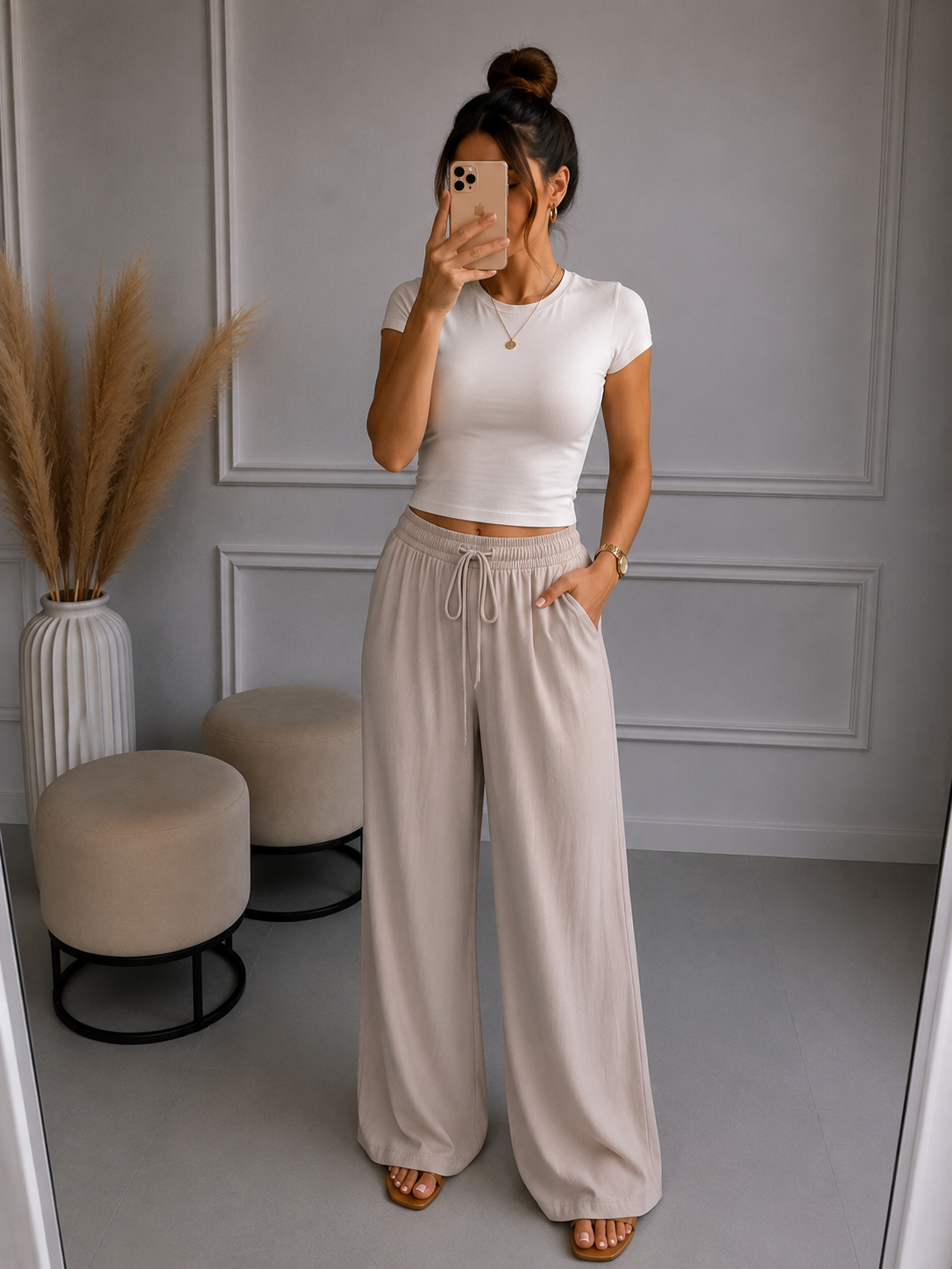 Lockere Viskose Hose