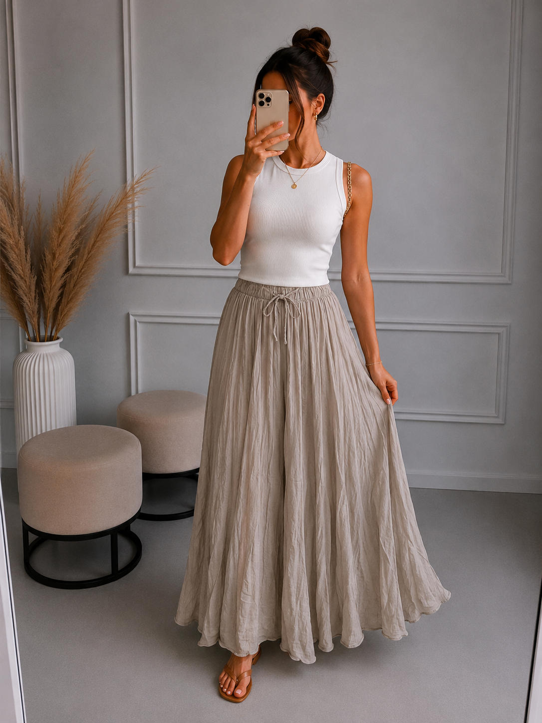Boho Maxirock versch. Farben