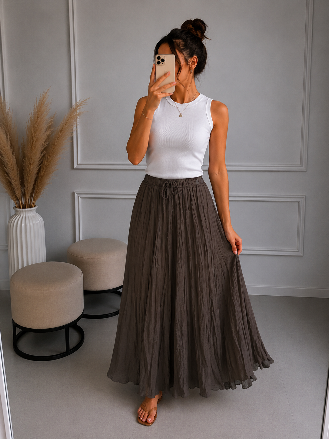 Boho Maxirock versch. Farben
