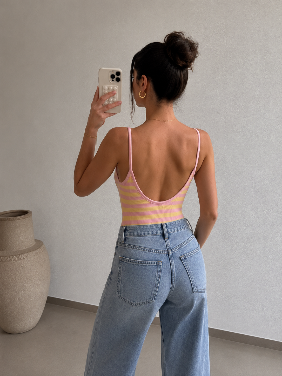 Gestreifter Body