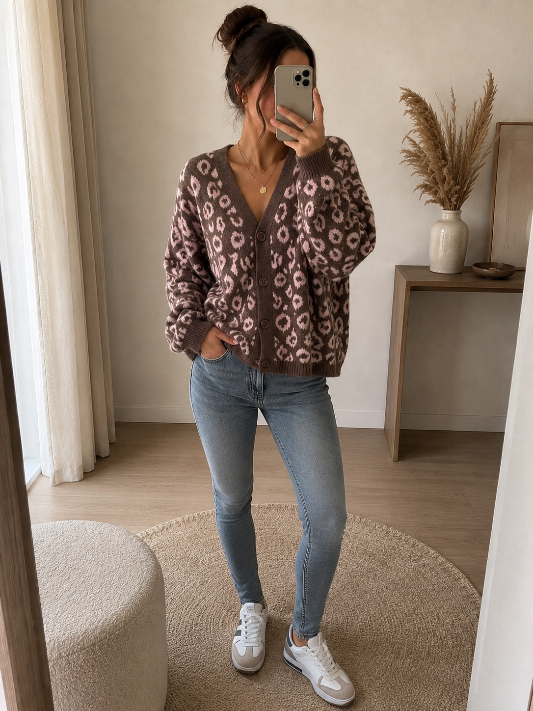 Leo Strickjacke zum knöpfen vers. Farben