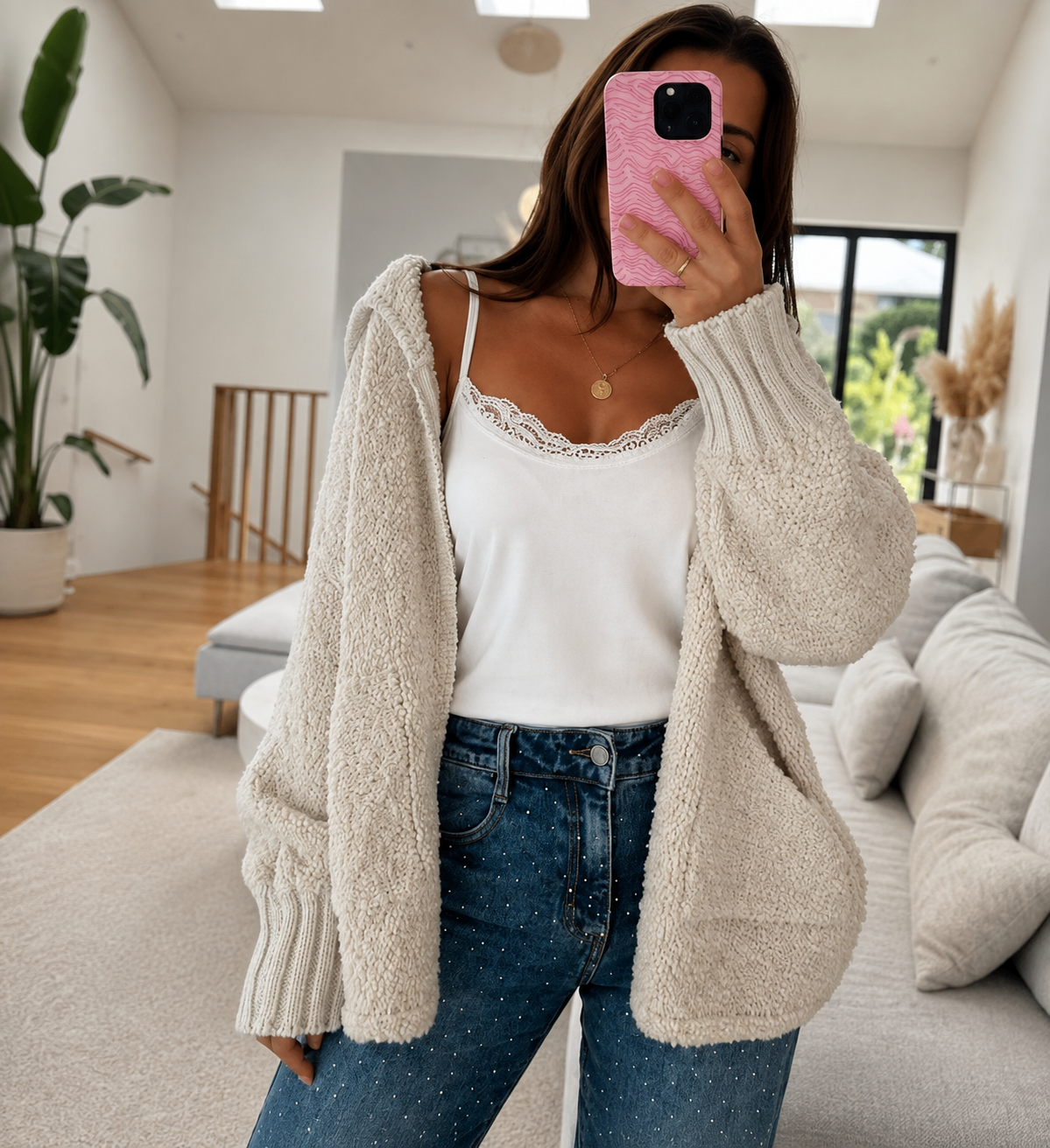 Teddy Strickjacke vers. Farben